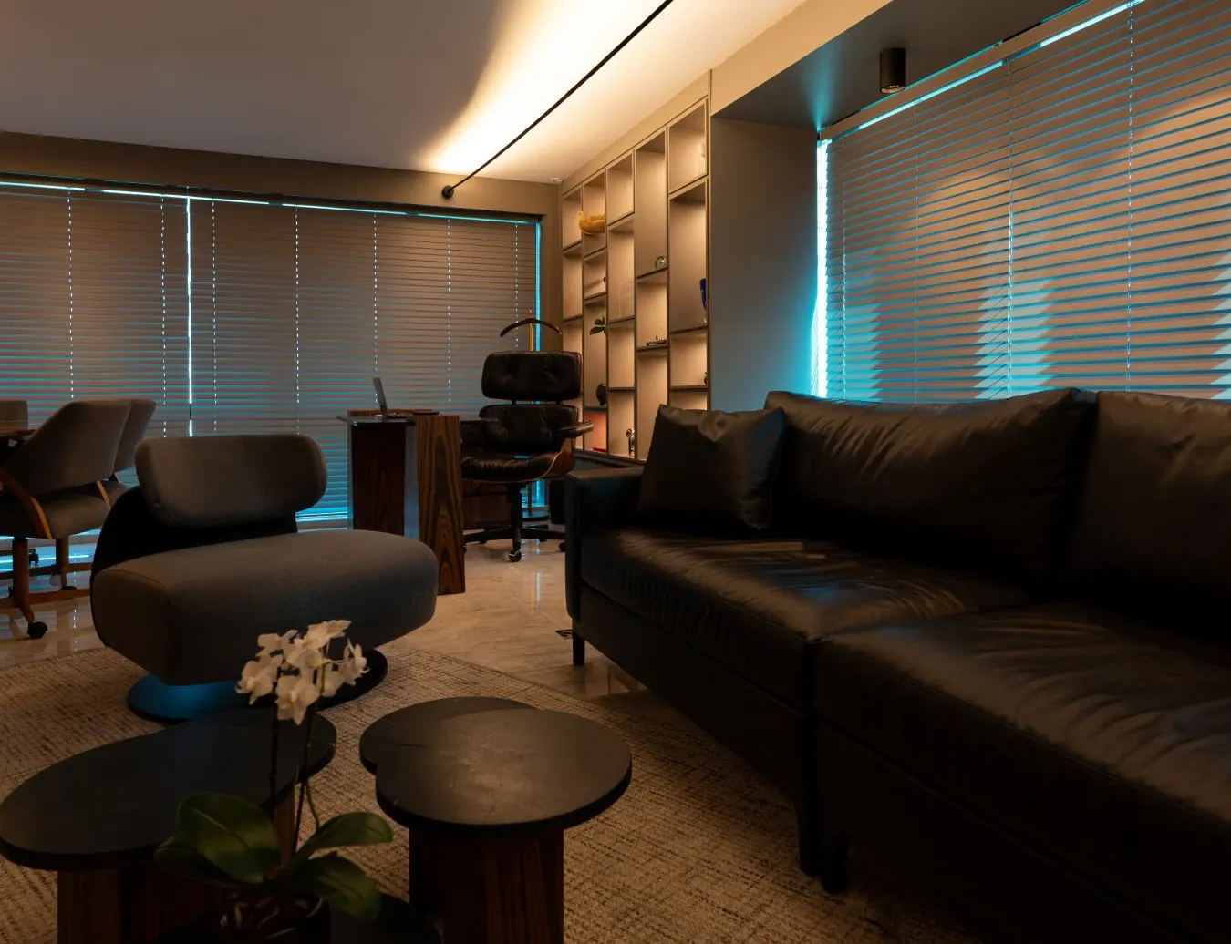 Sala de atendimento do escritório Lebrão e Ferreira